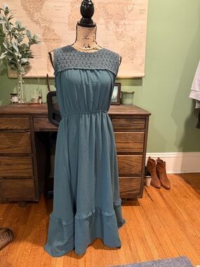 fall modest dress PRETTYGARDEN Women's Elegant Maxi Dresses Long Sleeve V Neck Flowy Poc main image 0